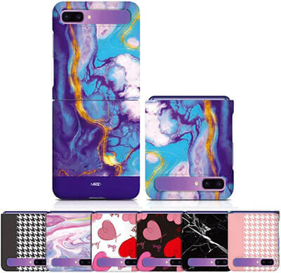 Samsung Galaxy Z Flip Case Cover Heart Pattern Custom