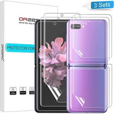 Orzero Compatible for Samsung Galaxy Z Flip Screen Protector