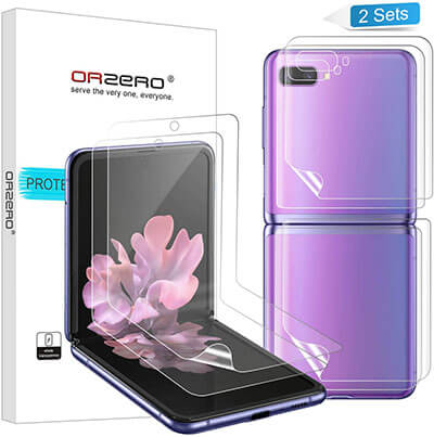 Orzero Compatible for Samsung Galaxy Z Flip Screen Protector