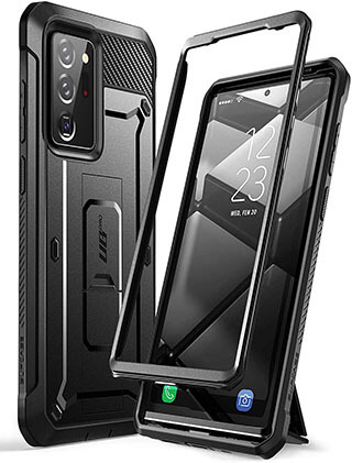 SUPCASE Unicorn Beetle Full-Body Rugged Holster with Kickstand Case for Galaxy Note 20