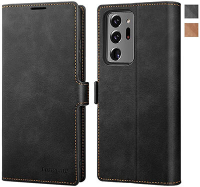 FulSoulComM Galaxy Note 20 Ultra Protective Wallet Case with Card Slots Cash